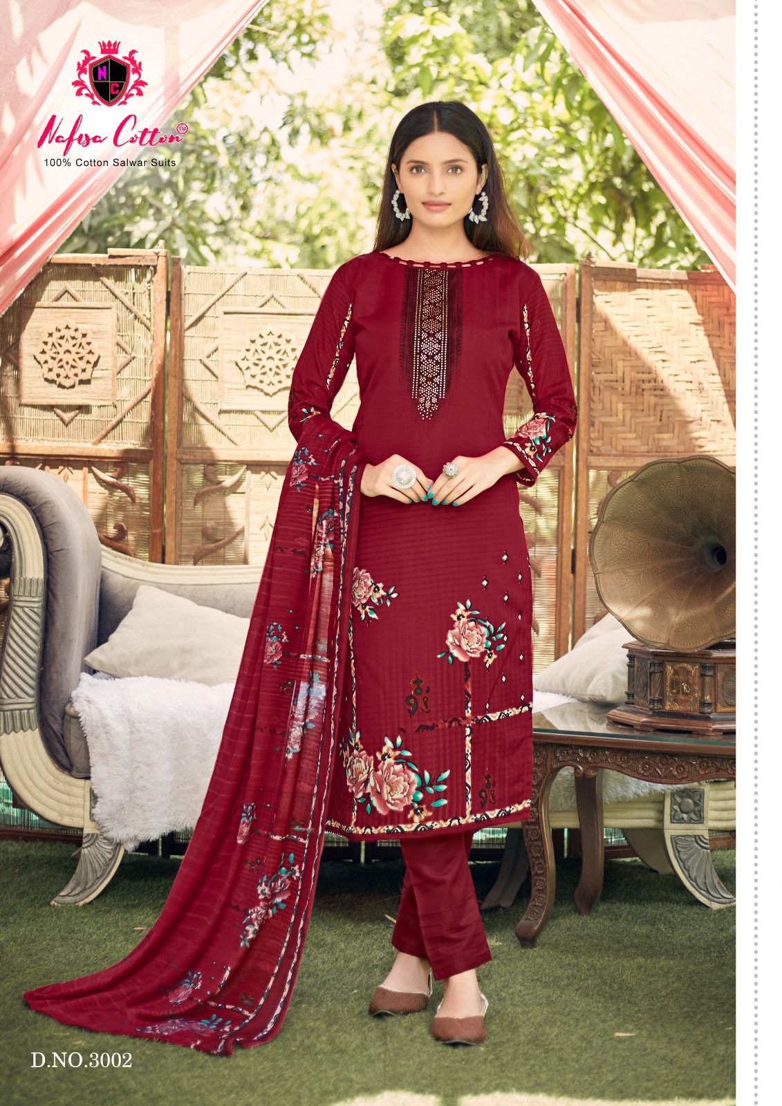 Nafisa Esra Karachi Suits Vol 3 Karachi Cotton Dress Material
